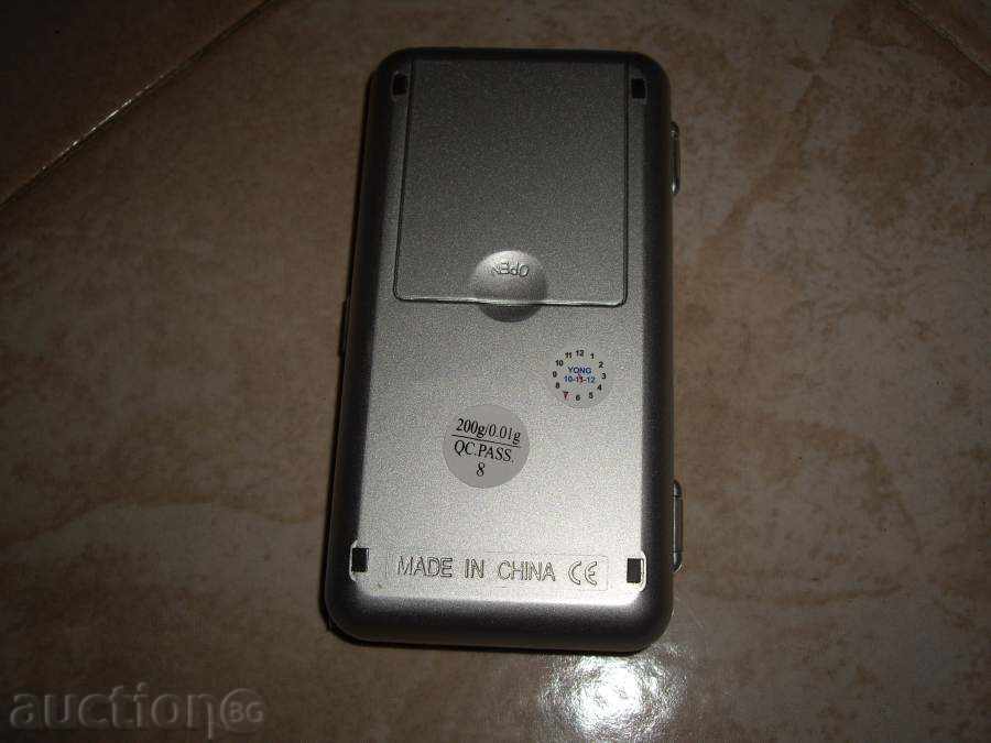 Доставка на Електронна бижутерска везна до 0,200гр.Точност до 0,01г. Доставка на Електронна бижутерска везна до 0,200гр.Точност до 0,01г.