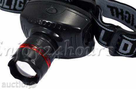 LED headlamp flashlight for camping, hiking, cycling, fish- VBBM with price 8.50 BGN | € 4.35