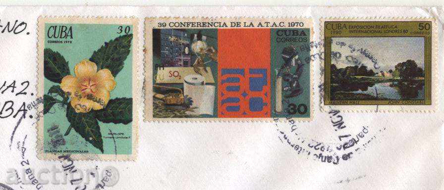 Traveled an envelope from Cuba with price 2.65 BGN | € 1.35 Traveled an envelope from Cuba with price 2.65 BGN | € 1.35