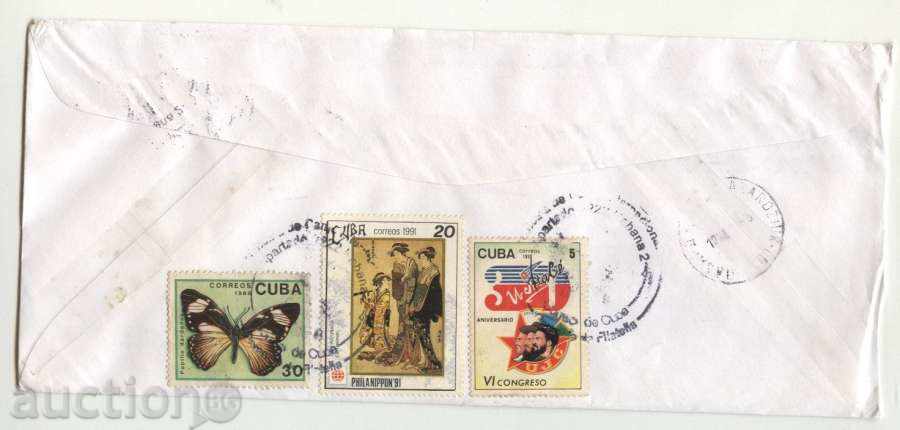 Delivery of Traveled an envelope from Cuba Delivery of Traveled an envelope from Cuba