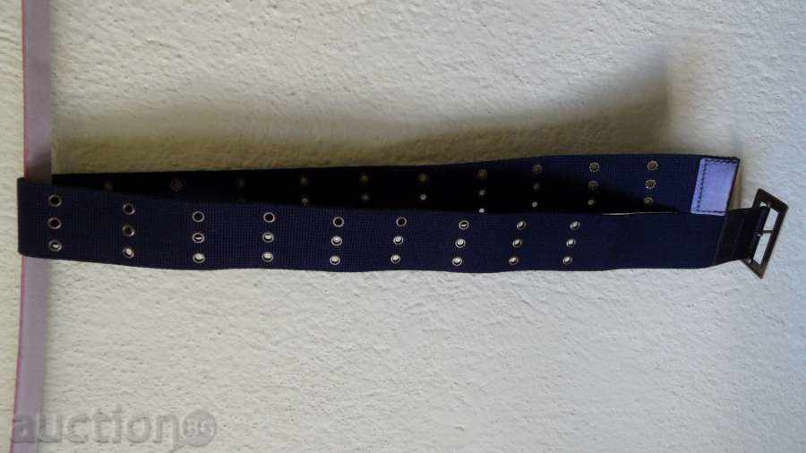 Belt in dark blue with caps 110cm