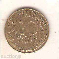 20 centime France 1986