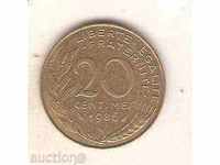 20 centimes Γαλλία 1986