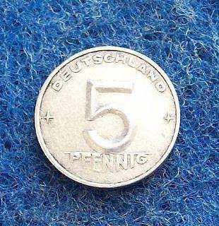 5 pfennig-1952-Α-GDR-RARE