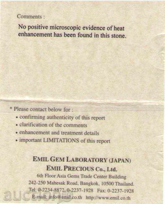Licitație 1105 Carate TAMNOSINSIN SAPPHIRE - netratat !!! Licitație 1105 Carate TAMNOSINSIN SAPPHIRE - netratat !!!