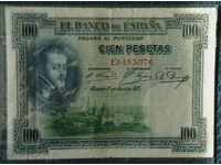 100 песети 1925, Испания