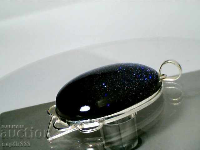 Auction Silver pendant with Sun Sitara "Gold stone" Auction Silver pendant with Sun Sitara "Gold stone"