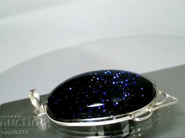 Silver pendant with Sun Sitara "Gold stone" - 5 Silver pendant with Sun Sitara "Gold stone" - 5