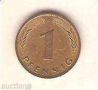 FGR 1 cent 1975 D defect doborâre