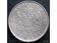 România 200 lei 1942 - argint