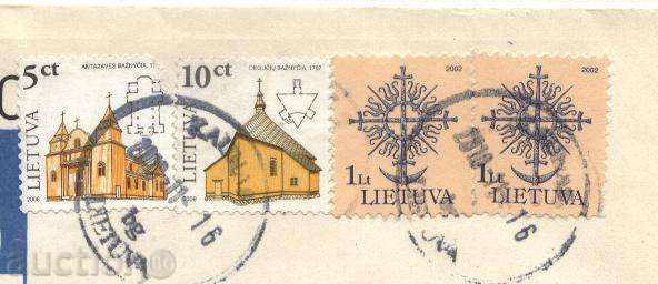Traveled envelope from Lithuania with price 0.70 BGN | € 0.36 Traveled envelope from Lithuania with price 0.70 BGN | € 0.36