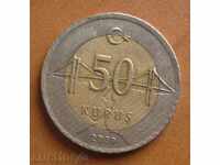Turcia 50 kuru 2009