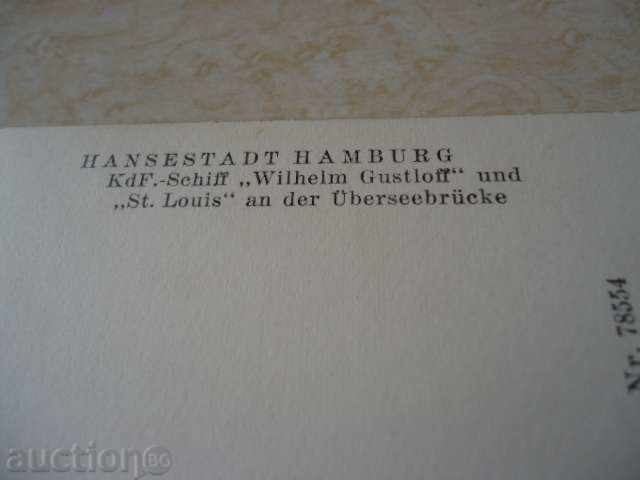 German Reich navă carte poștală \ "WILHELM Gustloff \" - 5 German Reich navă carte poștală \ "WILHELM Gustloff \" - 5