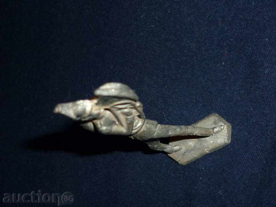 Delivery of An old lead figure - a military musician Delivery of An old lead figure - a military musician