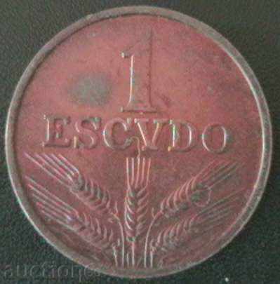 1 escudo 1969, Portugal