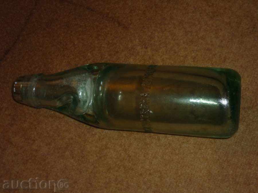 Старинна бутилка за лимонада с топче