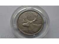 Канада 1960г. - 25 цента (сребро)