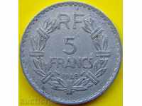 France 5 franci 1949