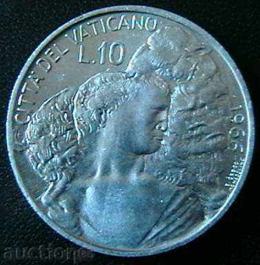 10 λίρες 1966, Βατικανό