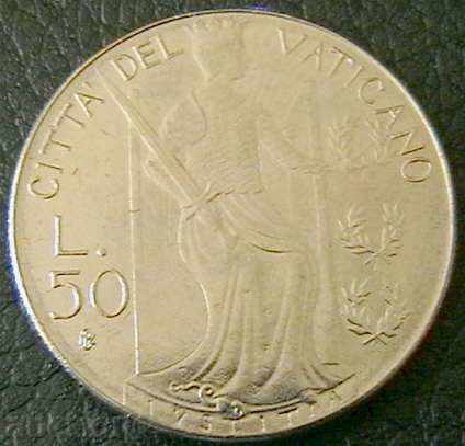 50 λίρες το 1979, το Βατικανό