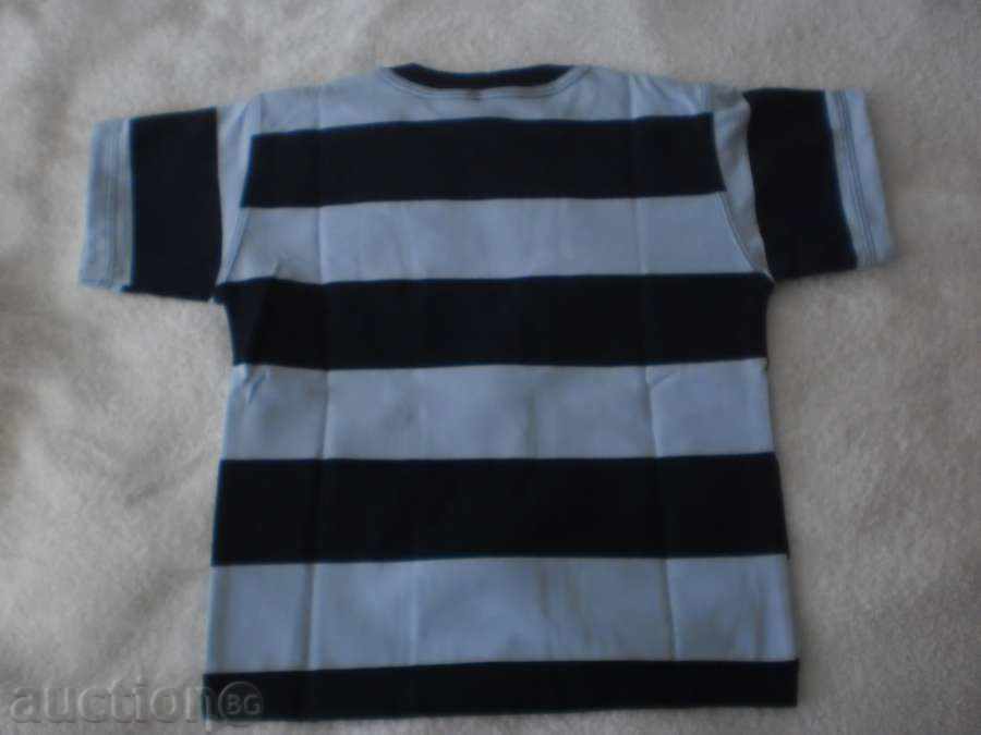 Auction T-shirt for boy dark and light blue-new, number 34 Auction T-shirt for boy dark and light blue-new, number 34