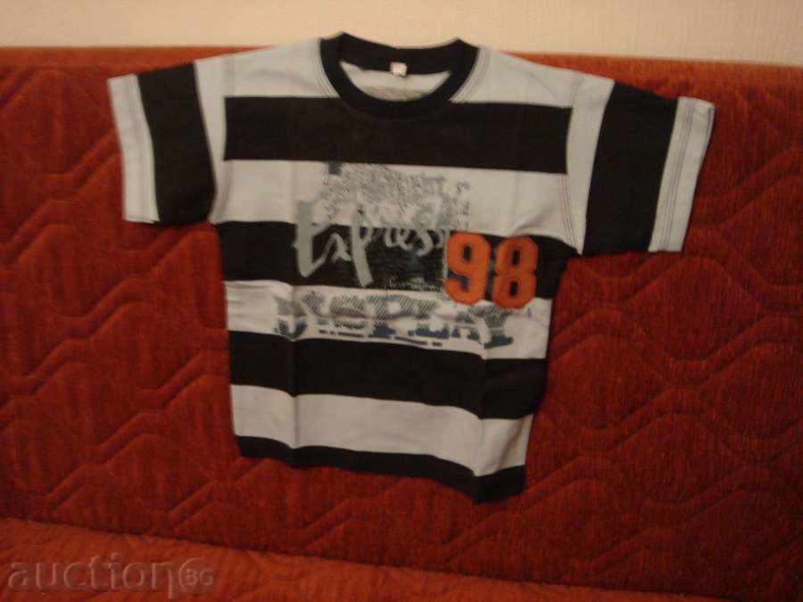 T-shirt for boy dark and light blue-new, number38 - 5