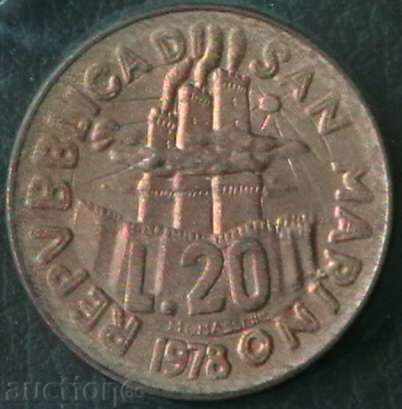 20 pounds 1978, San Marino with price 6.00 BGN | € 3.07 20 pounds 1978, San Marino with price 6.00 BGN | € 3.07