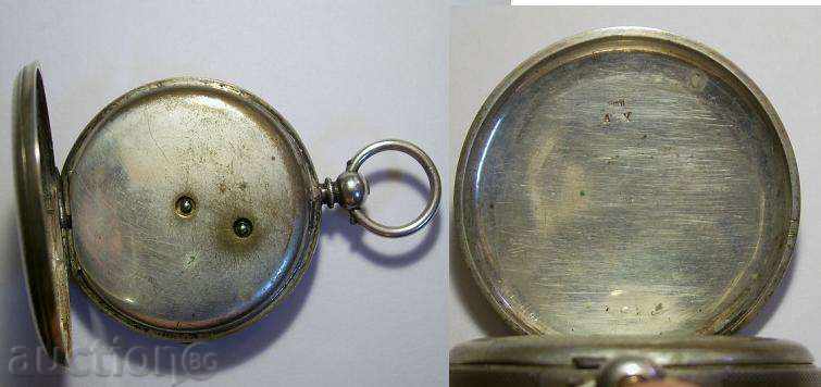 Auction  R-0955 CORRECT TIME KEEPER Ancient Silver Great Pocket Ch