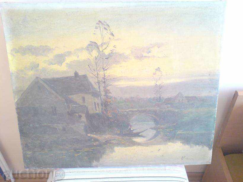 Picture - oil / canvas old with price 269.00 BGN | € 137.54