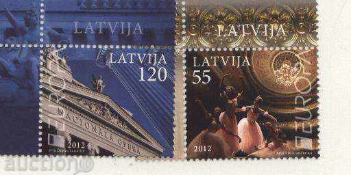 Чисти марки Европа СЕПТ  2012  от Латвия