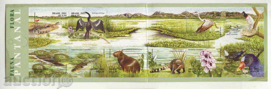 Чисти марки Природа, Фауна, Флора  2001 от Бразилия