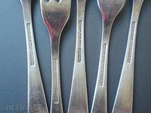 Delivery of Set of desserts for dessert - silver plated Delivery of Set of desserts for dessert - silver plated