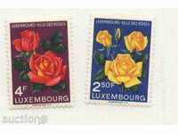 Καθαρίστε τα σήματα Τριαντάφυλλα 1956 Luxembourg