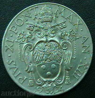 2 liras 1934, Vatican cu preț 30.00 BGN | € 15.34 2 liras 1934, Vatican cu preț 30.00 BGN | € 15.34