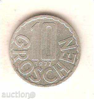 Австрия  10  гроша  1977 г.