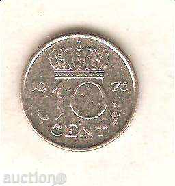 Холандия  10  цента    1976 г.