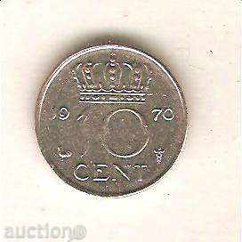 Холандия  10  цента    1970 г.