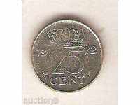 Netherlands 25 cents 1972