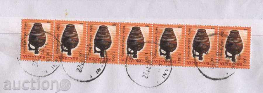 Auction  Traffic envelope with trademarks Art 2005 // 2007 from Romania