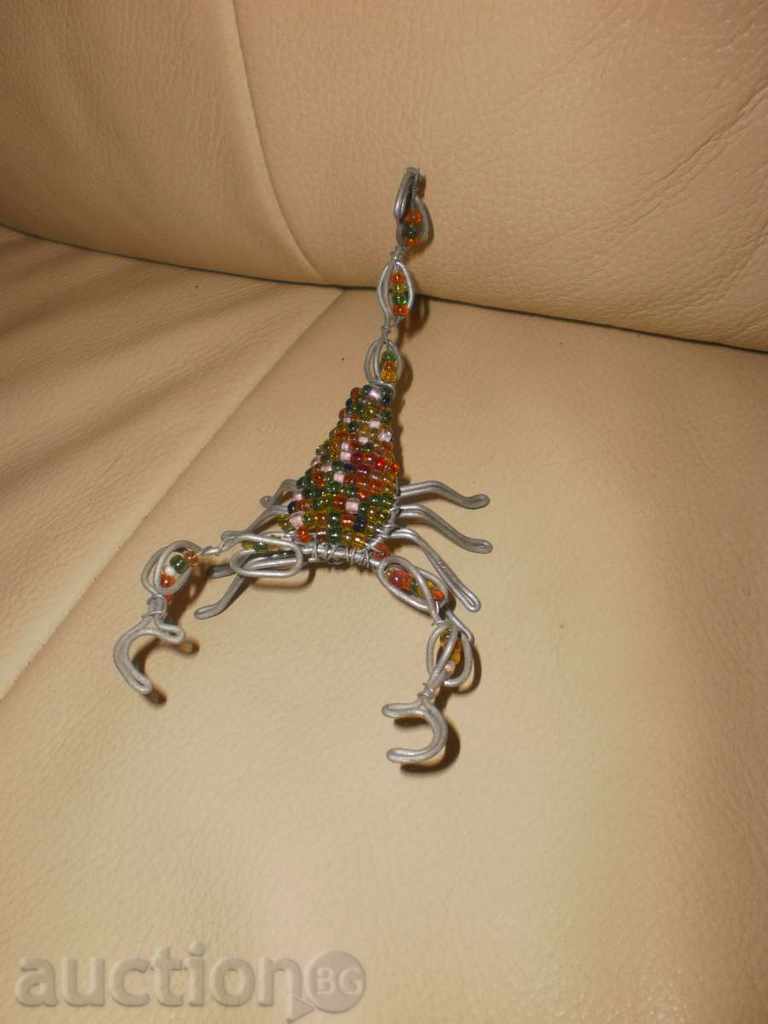 Scorpio-small figure of wire and sand beads - 5 Scorpio-small figure of wire and sand beads - 5