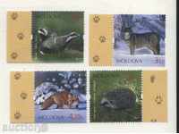Чисти марки  Фауна 2011 от Молдова