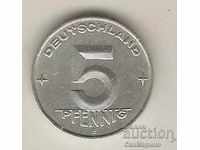GDR 5 pfennig 1952 E