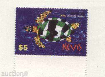 Чиста марка Костенурка 2005 от Невис