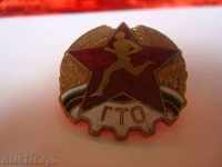 "GTO", old badge, enamel, bronze with number 0519.