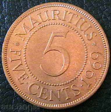 5 σεντς 1969, Μαυρίκιος