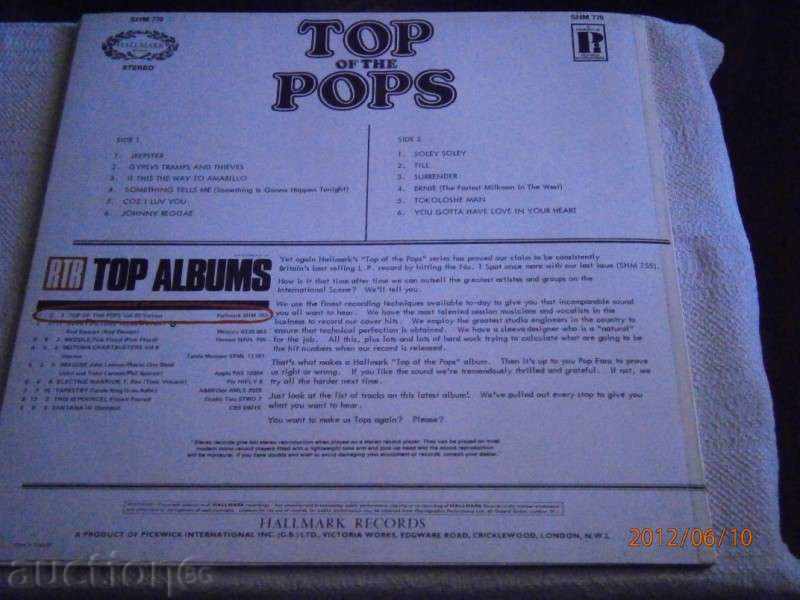 Auction TOP OF THE POPS - English - HALLMARK - Great Plate Auction TOP OF THE POPS - English - HALLMARK - Great Plate