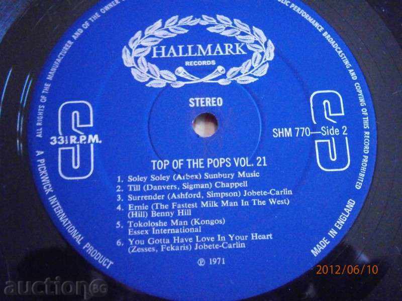 TOP OF THE POPS - English - HALLMARK - Great Plate - 5 TOP OF THE POPS - English - HALLMARK - Great Plate - 5