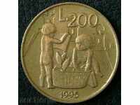 200 liras 1995 San Marino
