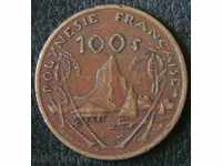 100 франка 1987, Френска Полинезия