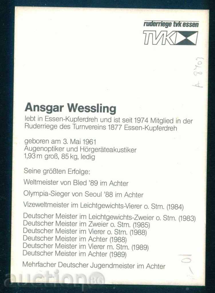 Auction AUTOGRAPH Sport Friction - Ansgar Wessling Team TVK / A8403 Auction AUTOGRAPH Sport Friction - Ansgar Wessling Team TVK / A8403